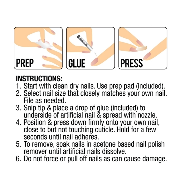 L.A. Colors Nail Frill High Gloss Neon 33pc Cosmopolitan Artificial Nail Tip Kit - Picture 6 of 9